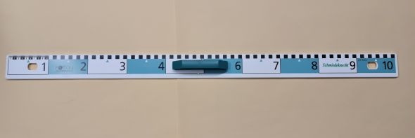 Flachprofil-Lineal, FOCON, mit Magnetsatz, dm-Teilung, 100cm