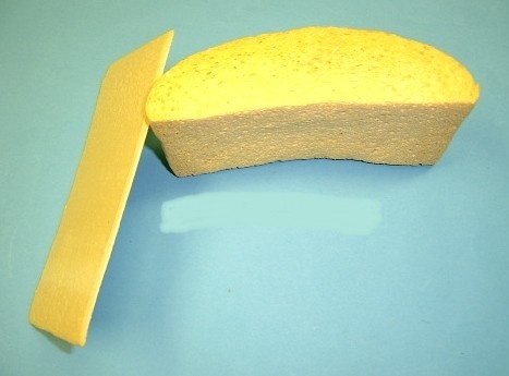 Spontex Viskose-Schwamm, Quellschwamm, eckig  auf pflanzlicher Basis