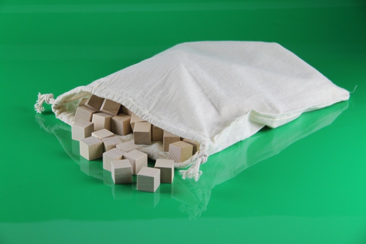 SOMA-Würfel, 2x2x2 cm, 150 Stück, natur, aus RE-WOOD®