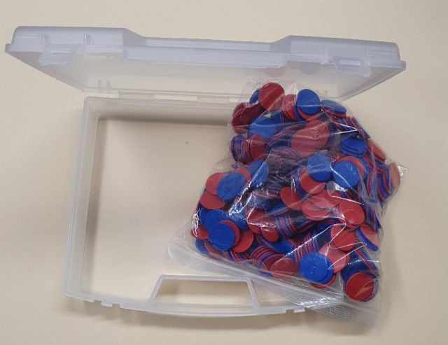 Wendeplättchen im Kunststoffkoffer