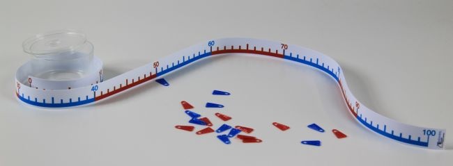 Zahlenstrahl-Rechenband bis 100, klein