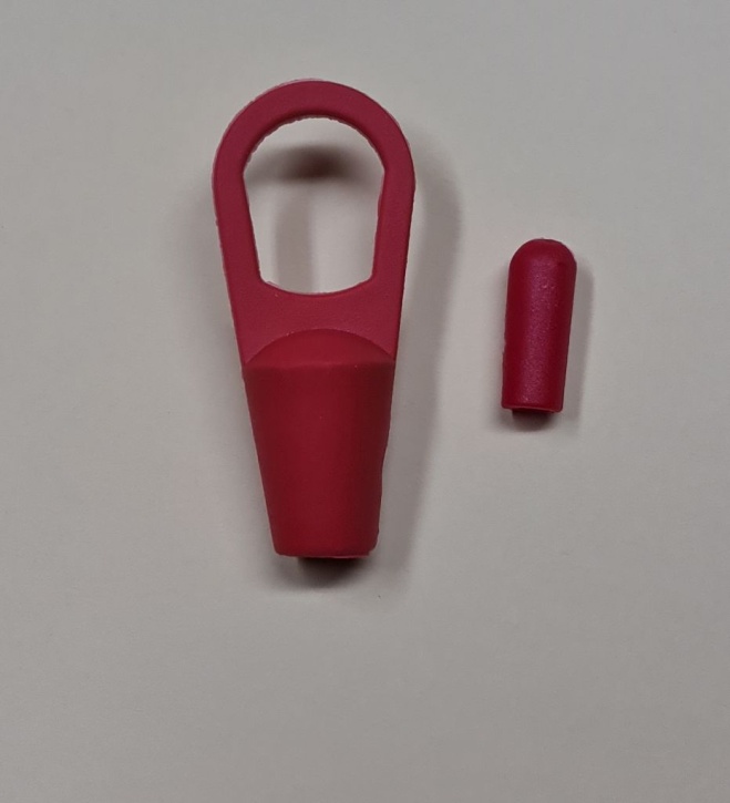 Ersatzteil für Glasfaserzeigestock, Spitze + Kappe