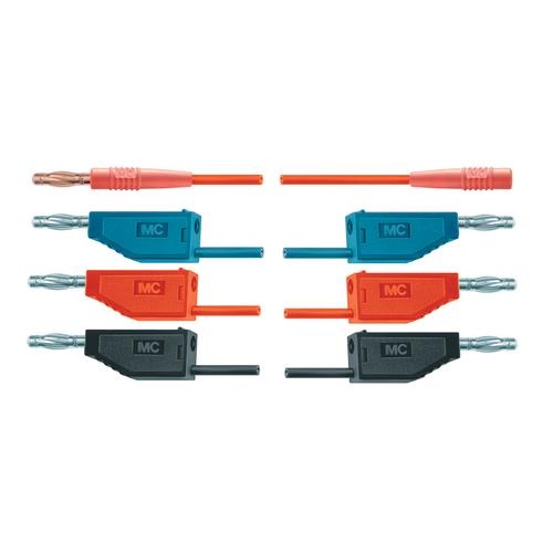 Experimentierkabel 1 mm², Satz 18 Stück für Röhrenversuche