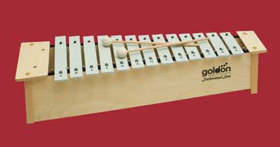 Sopran Metallophon, 13+3 Töne