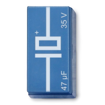 Kondensator 10 µF, 35 V, P2W19