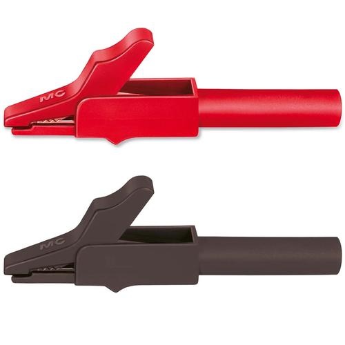 Sicherheits-Abgreifklemme 4 mm, Satz mit 6 Stück