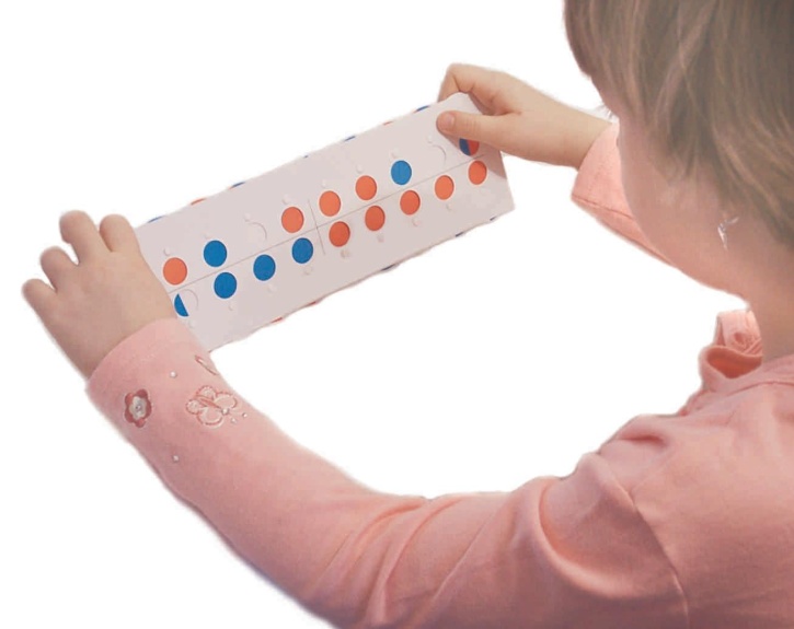 Schülerrechner 1-20, rot/weiß/blau, für den Zahlenraum bis 20