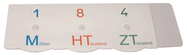 Erweiterung zum Schülergerät Stellenwerttafel