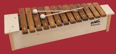 Sopran Xylophon, 13+3 Töne