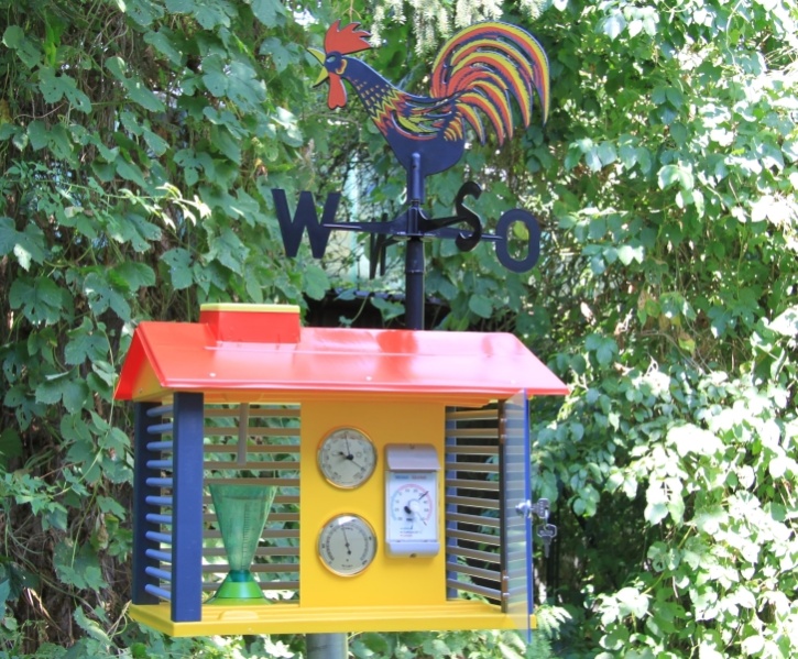 Wetterwarte, Schulwetterwarte mit 4 Wettermeßgeräten Wetterwarte, Schulwetterwarte mit 4 Wettermeßgeräten