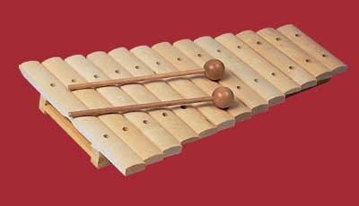 Xylophon, 13 Klangplatten aus Ahorn