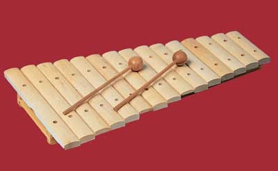 Xylophon, 15 Klangplatten aus Ahorn