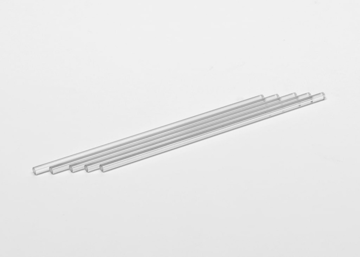 Glasrohre, 220mm, mit Kapillare 1,5mm Ø, Satz (5)