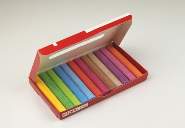 PROFI-linie-Schulkreide, 12farbig, 12 Stück in Karton