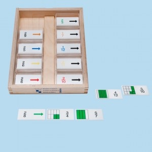 Brüchedomino in Bildern, Satz 2, Set mit Quadraten