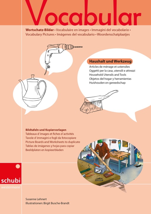 Vocabular Wortschatzbilder - Kopiervorlage - Wohnen 2: Haushaltsgegenstände und Werkzeug
