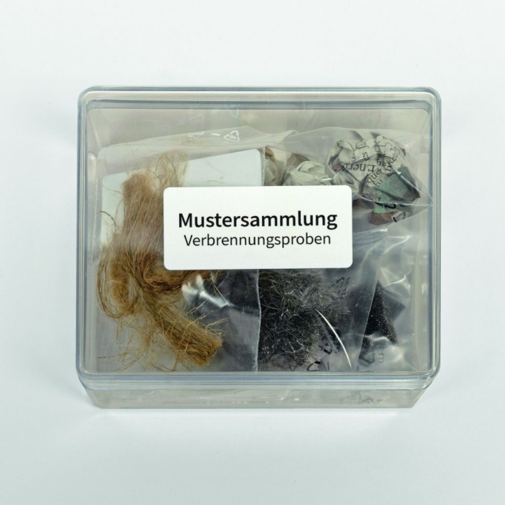 Mustersammlung Verbrennungsproben Mustersammlung Verbrennungsproben