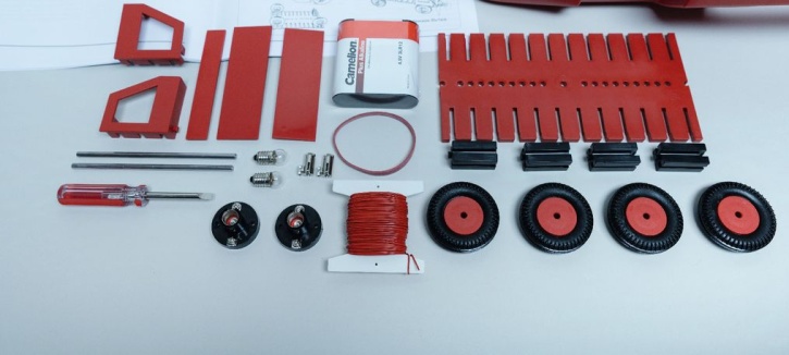 Satz Bauteile Fahrzeug