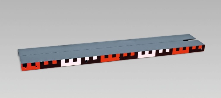 Profilschiene mit Bohrung, Kunststoff, 495mm