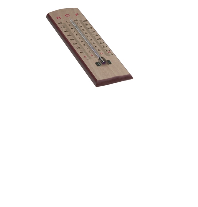 Wandthermometer mit Skalen für Reaumur, Fahrenheit und Celsius Wandthermometer mit Skalen für Reaumur, Fahrenheit und Celsius