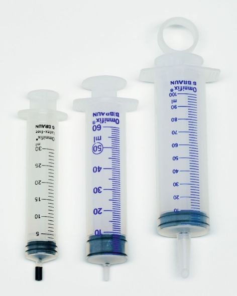 Kunststoffspritze mit Schlauchansatz, 30 ml