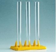 Reagenzglasständer, Kunststoff für 3 Gläser