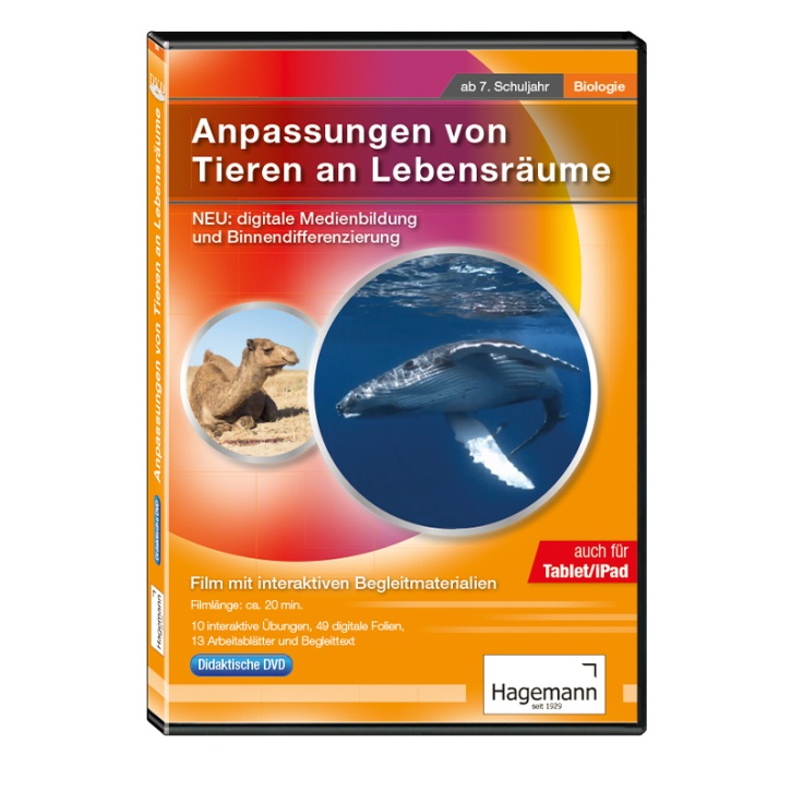 Didaktische DVD Anpassungen von Tieren an Lebensräume (tabletfähig)