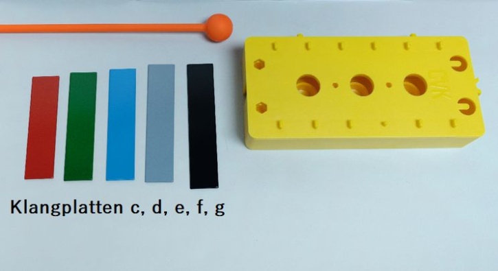 Satz Klangplatten (c, d, e, f, g)