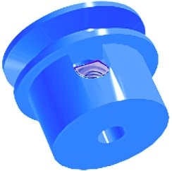 Riemenscheibe mit Bund, 20 mm Durchmesser