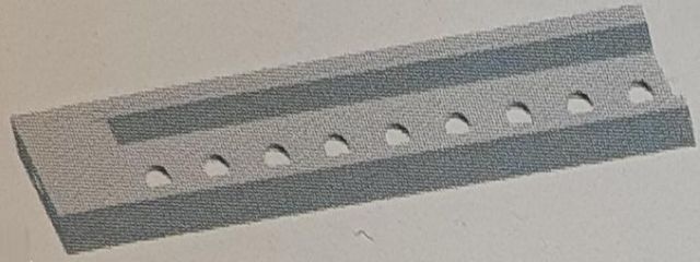 Profil 9-Loch mit Gewindeende