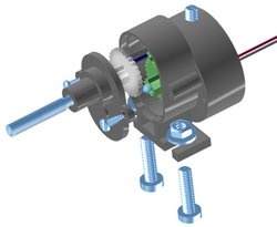 Solarmotor mit Getriebe