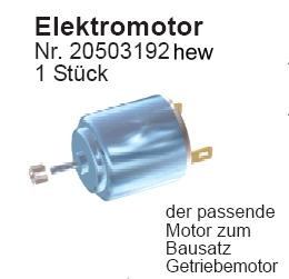 Elektromotor RE 260 mit Ritzel einzeln