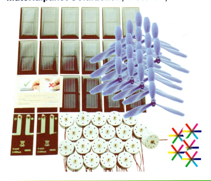 Materialpaket Solarzellen, Motoren,