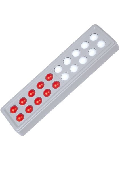 Abaco 20 Modell A, rot/weiß, 5/5 Kugeln parallel