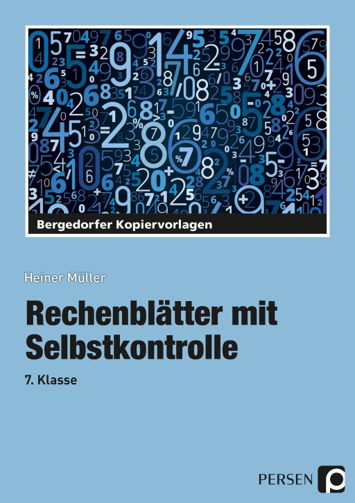 Rechenblätter mit Selbstkontrolle, 7. Klasse