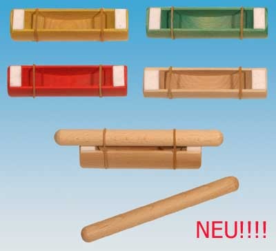 Claveshalter aus Buche, grün gebeizt