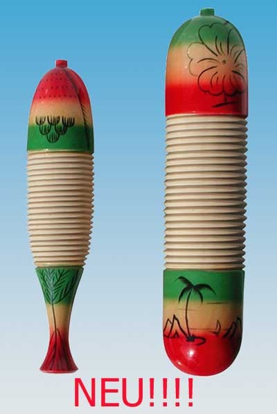 Guiro, Mexikanisches Maxi-Guiro, Holz, mit Scaper, 30 cm