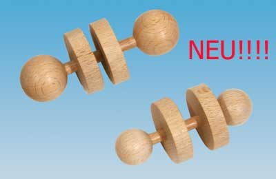 Handklapper aus Buche natur, 20mm