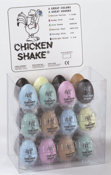 Schütteleier, 24 Stück farblich sortiert, 6 Klänge