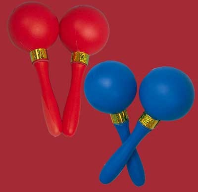 Maracas aus Kunststoff, Rumba Ø 8 cm, 1 Paar