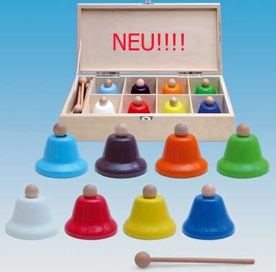 Gestimmtes Handglocken-Set,  c3 - c4, 8 Stück