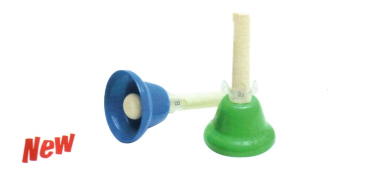 Handglocken, bunt, 2 Stück, Halbtöne fis + bb, für 33880