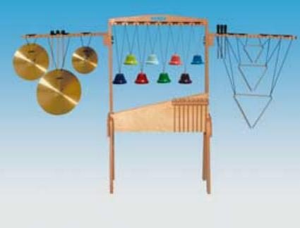 Glockenständer aus Buche, komplett