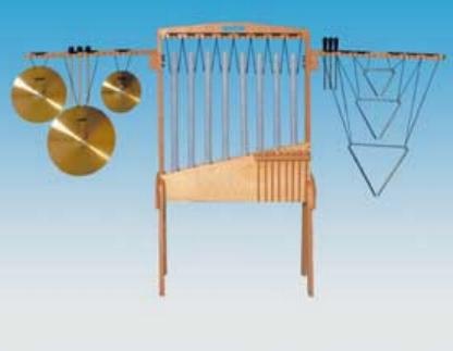 Tonröhrenständer, Ständer aus Buche, komplett