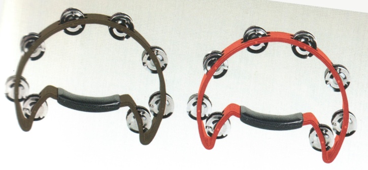 Schellenring aus Kunststoff, Halbmond, Farbe schwarz