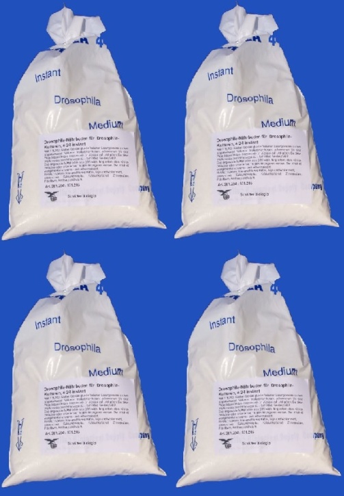 Spezialnährboden für Drosophila-Kulturen, Instant, 4 x 4 Liter