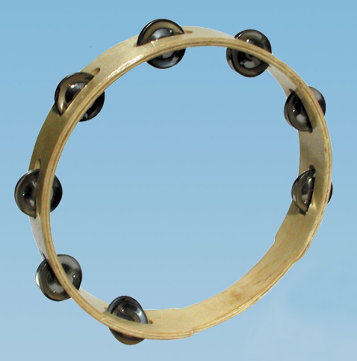 Schellenring / Schellenkranz 10Zoll, aus Holz  Ø 25/6