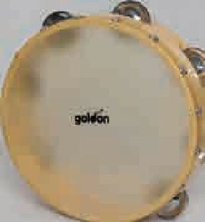 Tamburin aus Holz, Ø 25cm, 9 Paar Schellen