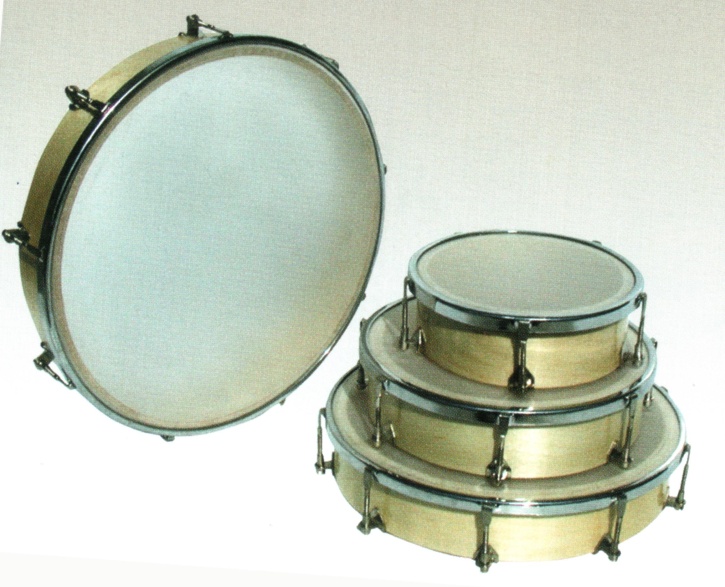 Rahmentrommel aus Holz, Kunststofffell, spannbar, Ø 25cm