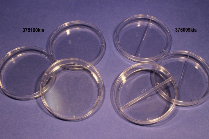 Ergänzungsbedarf zur Bakteriologie: 20 Ein-Weg-Doppelpetrischalen